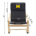 NCAA University of Michigan Bentwood Accent Chair