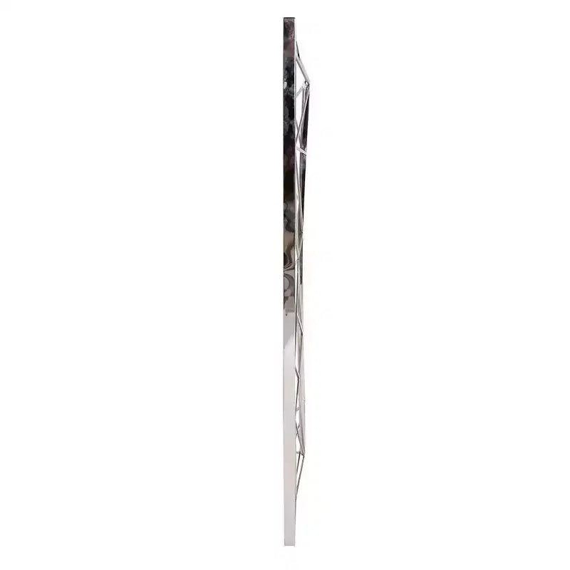 Howard Elliott 35.5"x23.5" Mirax Stainless Steel Framed Rectangular Wall Mirror Silver