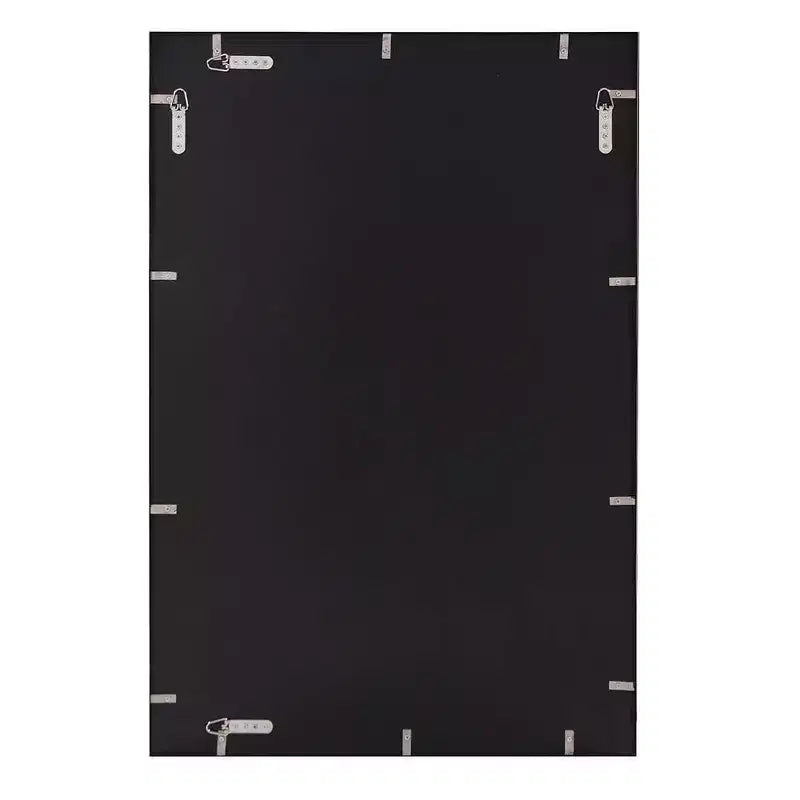 Howard Elliott 35.5"x23.5" Mirax Stainless Steel Framed Rectangular Wall Mirror Silver