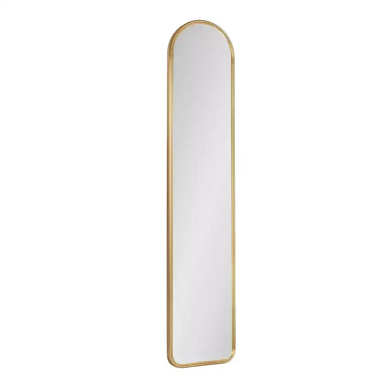 Kate & Laurel All Things Decor 8"x38" Caskill Framed Arch Wall Mirror Gold