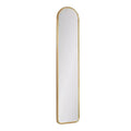 Kate & Laurel All Things Decor 8"x38" Caskill Framed Arch Wall Mirror Gold