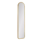 Kate & Laurel All Things Decor 8"x38" Caskill Framed Arch Wall Mirror Gold