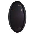 Howard Elliott 49"x28" Oval Decorative Rania Wall Mirror White/Gold