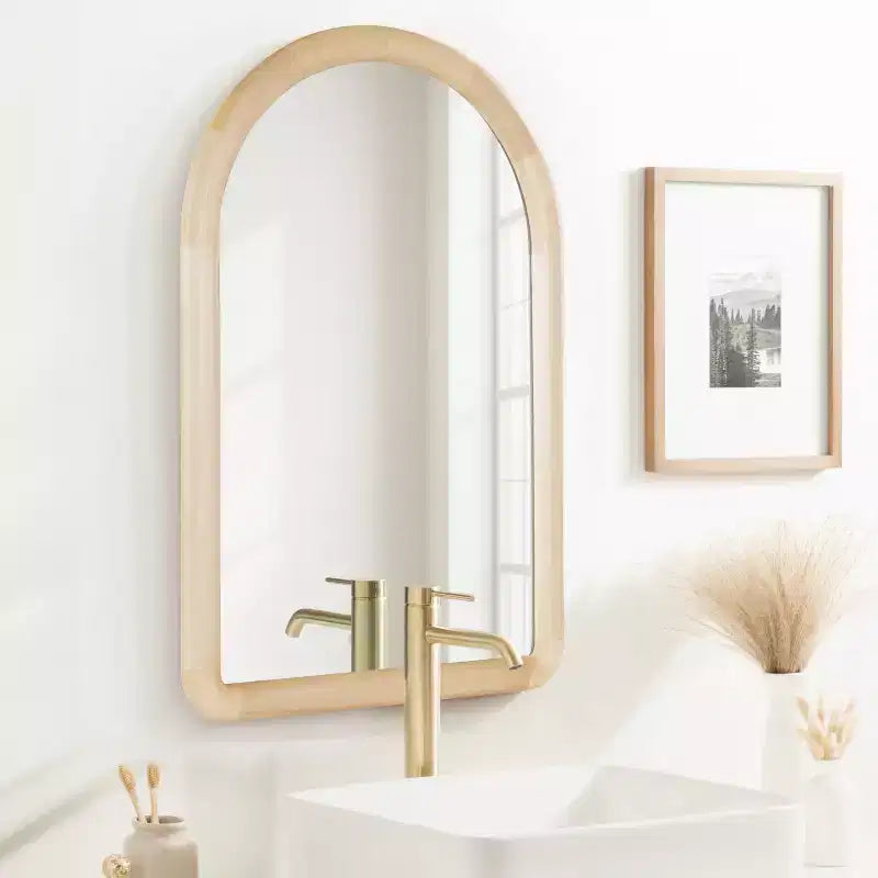 Miroir Mural Arqué Dessa 24"X36" Kate & Laurel All Things Decor Naturel