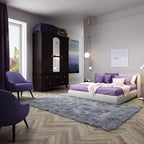 Famapy Wardrobe with Mirror 3 Doors 5 Drawers Classic Style