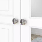 Famapy Wardrobe with Mirror 3 Doors 5 Drawers Classic Style