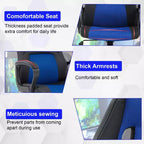 BestMassage Chaise de jeu Chaise de bureau avec soutien lombaire Hauteur réglable Cuir PU Chaise de direction pour femmes, hommes et adultes