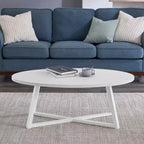 Table basse ovale en bois Modern Harmony de Roundhill Furniture
