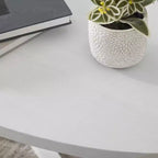 Table basse ovale en bois Modern Harmony de Roundhill Furniture