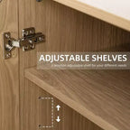 PexFix 36x31x16 Wood Accent Cabinet with Adjustable Shelf Storage Cabinet Natural