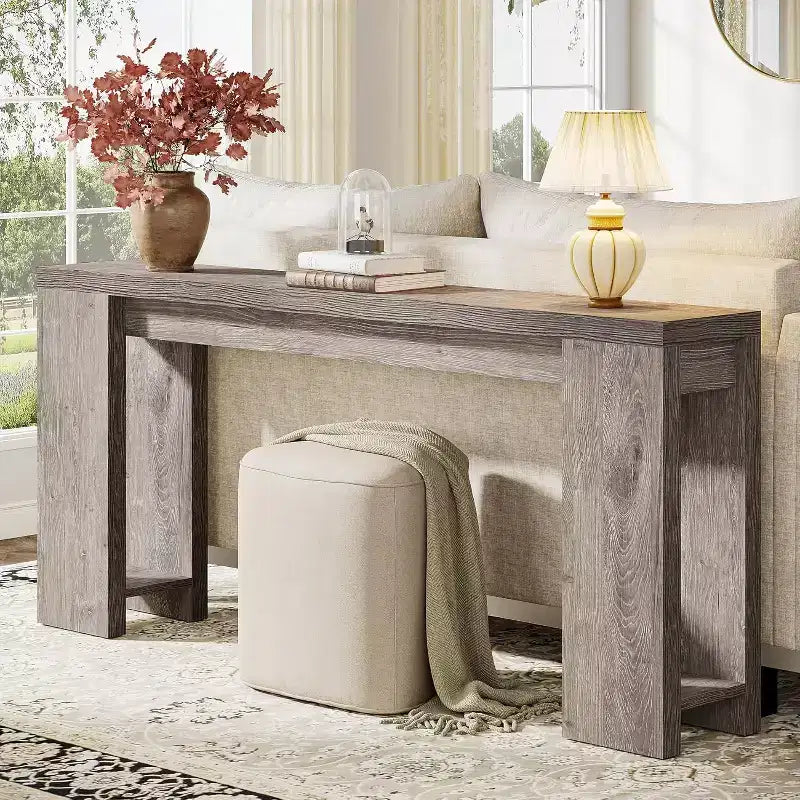 Tribesigns 70.9 inch Extra Long Console Table, Narrow Entryway Sofa Accent Table for Living Room Hallway