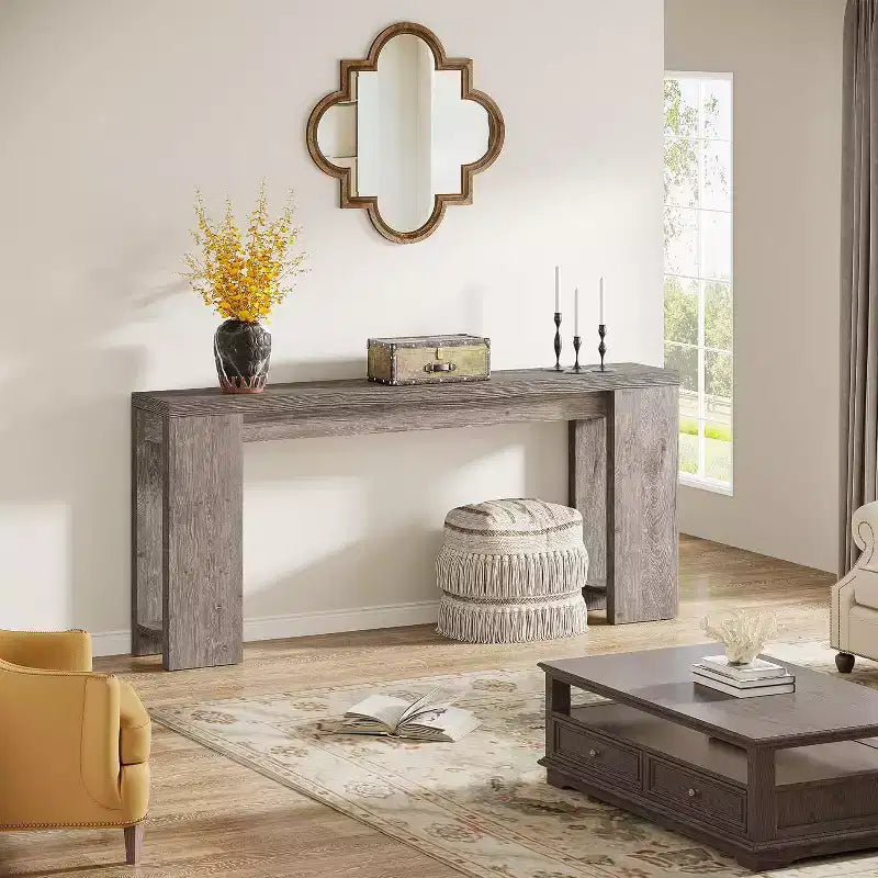 Tribesigns 70.9 inch Extra Long Console Table, Narrow Entryway Sofa Accent Table for Living Room Hallway