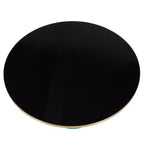 LeisureMod Tully Table Basse en Verre 30" - Table d'Appoint Moderne avec Bord Doré pour Salon, Chambre à Coucher, Bureau, Salle d'Attente, Table d'Appoint Intérieure