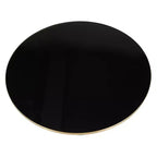 LeisureMod Tully Table Basse en Verre 30" - Table d'Appoint Moderne avec Bord Doré pour Salon, Chambre à Coucher, Bureau, Salle d'Attente, Table d'Appoint Intérieure