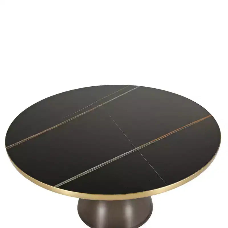 LeisureMod Tully Table Basse en Verre 30" - Table d'Appoint Moderne avec Bord Doré pour Salon, Chambre à Coucher, Bureau, Salle d'Attente, Table d'Appoint Intérieure