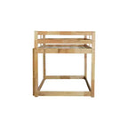 Whisen 77.3L x 43.8W Lit superposé jumeau en bois massif avec échelle, avec plate-forme de lattes renforcées
