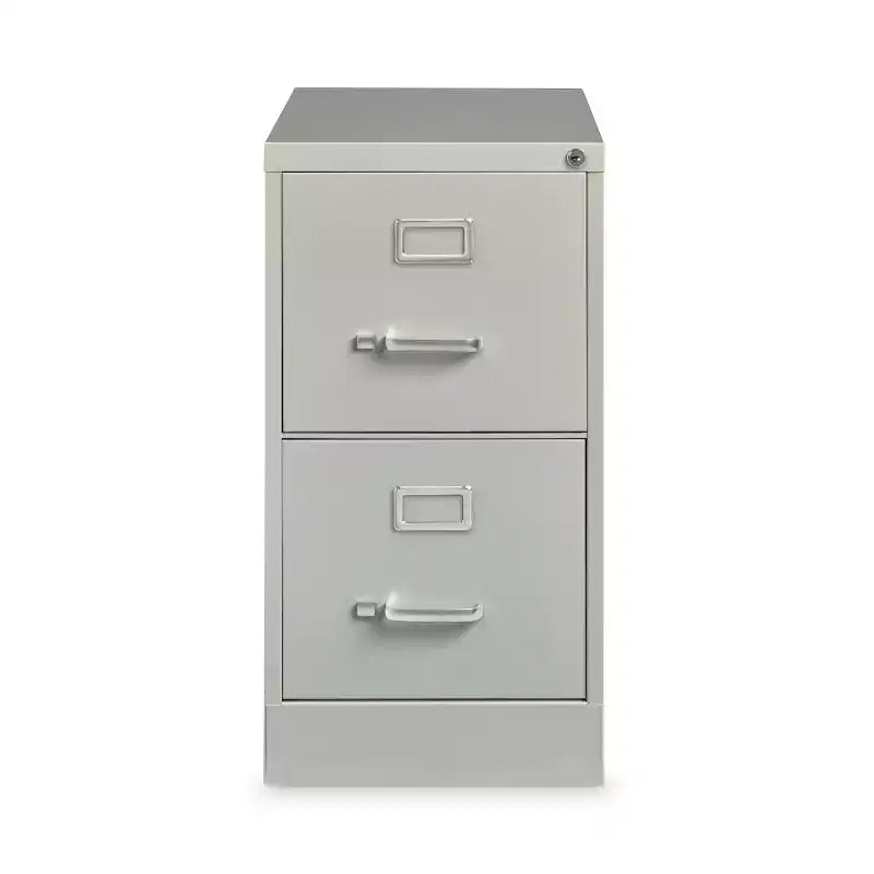 Alera Two-Drawer Economy Vertical File, Letter-Size File Drawers, 15 x 26.5 x 28.37, Light Gray