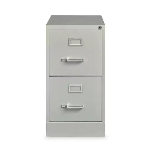 Alera Two-Drawer Economy Vertical File, Letter-Size File Drawers, 15 x 26.5 x 28.37, Light Gray