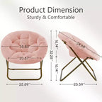 Pouf Fauteuil en Fausse Fourrure Taille Adulte : Blanc et Confortable