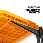Système à 2 étagères ToughBuilt StackTech, étagères de rangement murales, organisation pour le stockage d'outils, de garage et d'atelier de menuiserie, jaune