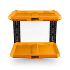 Système à 2 étagères ToughBuilt StackTech, étagères de rangement murales, organisation pour le stockage d'outils, de garage et d'atelier de menuiserie, jaune