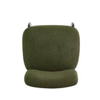 Christopher Knight Home Fauteuil d'appoint moderne en hévéa et tissu bouclé Pawel