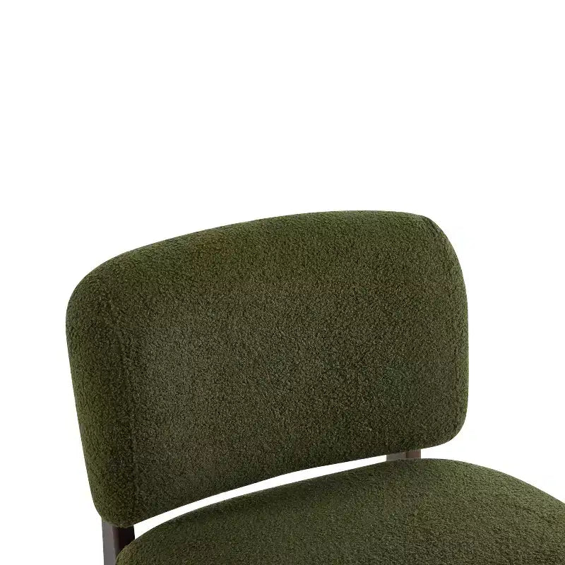 Christopher Knight Home Fauteuil d'appoint moderne en hévéa et tissu bouclé Pawel