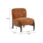 Christopher Knight Home Fauteuil d'appoint moderne en hévéa et tissu bouclé Pawel