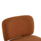 Christopher Knight Home Fauteuil d'appoint moderne en hévéa et tissu bouclé Pawel