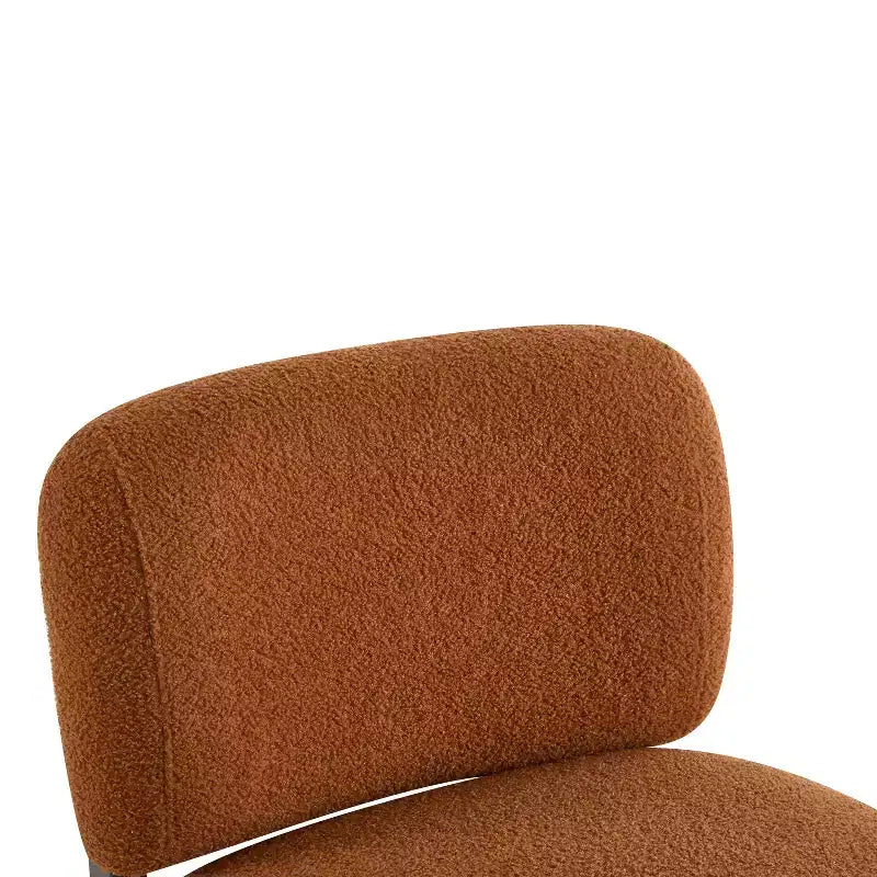 Christopher Knight Home Fauteuil d'appoint moderne en hévéa et tissu bouclé Pawel