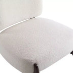 Christopher Knight Home Fauteuil d'appoint moderne en hévéa et tissu bouclé Pawel
