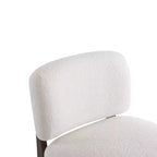 Christopher Knight Home Fauteuil d'appoint moderne en hévéa et tissu bouclé Pawel