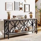 Console étroite Lantine de 180 cm avec rangement