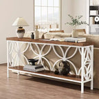 Console étroite Lantine de 180 cm avec rangement