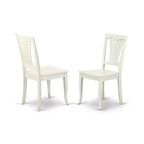 Chaise de salle à manger HomeStock Retro Relaxation en bois - Lot de 2, 22 x 18 x 36