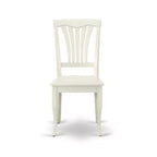 Chaise de salle à manger HomeStock Retro Relaxation en bois - Lot de 2, 22 x 18 x 36