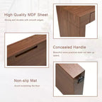 50 Wood Grain Bar Table with Drawers (Dark)