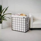 Panier à linge avec doublure amovible lavable, 110 L (29 gal.) Panier à linge pliable avec cadre en fil métallique