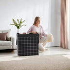 Panier à linge avec doublure amovible lavable, 110 L (29 gal.) Panier à linge pliable avec cadre en fil métallique