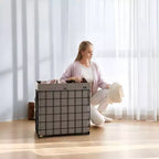 Panier à linge avec doublure amovible lavable, 110 L (29 gal.) Panier à linge pliable avec cadre en fil métallique