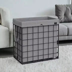 Panier à linge avec doublure amovible lavable, 110 L (29 gal.) Panier à linge pliable avec cadre en fil métallique