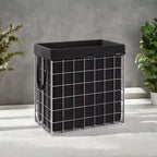 Panier à linge avec doublure amovible lavable, 110 L (29 gal.) Panier à linge pliable avec cadre en fil métallique