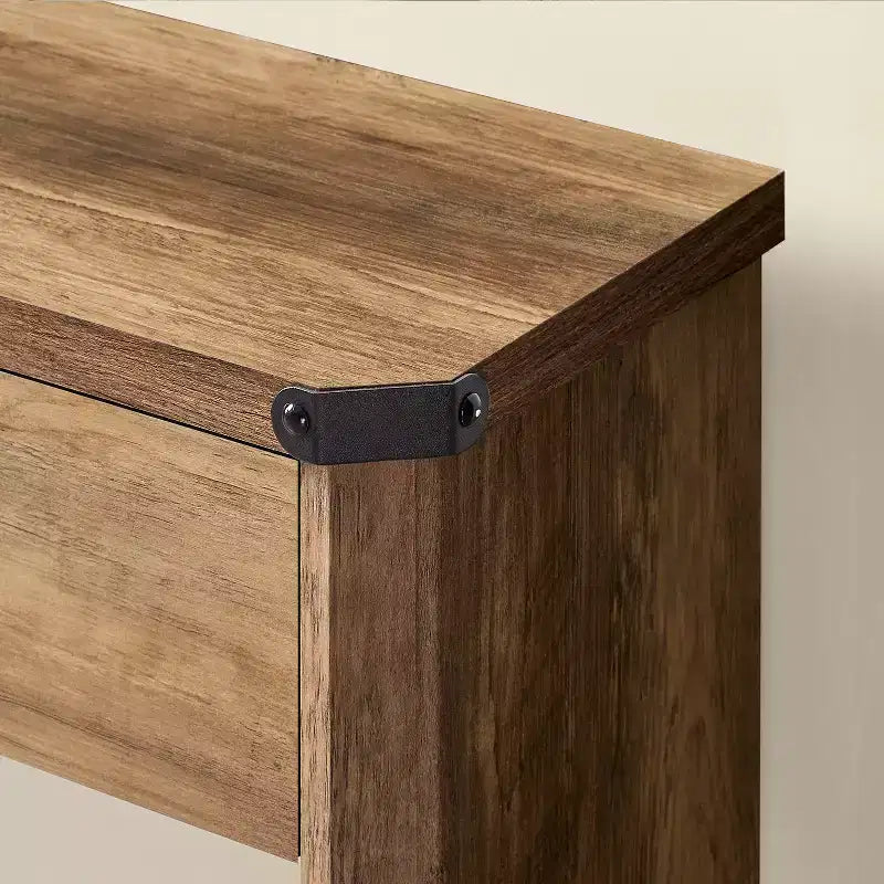 Console avec rangement, table de canapé de 120 cm, table d'entrée, table de canapé, table derrière le canapé, console étroite, consoles à 2 niveaux