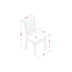 HomeStock Caan5c Oak Rectangle 5 Piece Dining Set