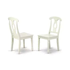HomeStock 5 Piece Dining Set Oval Table Linen White Kitchen Set 42x60 Inch