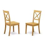 Ensemble de 5 pièces HomeStock : table et chaises de salle à manger en bois massif