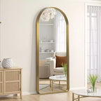 Aluminum Alloy Rounded Arch Imitation Electroplated Full Body Mirror 180x80x5cm (Deep Mirror - No Bracket)