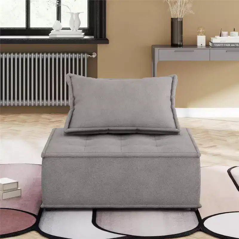 DHP Paloma Chaise Modulaire sans Accoudoirs Rembourrée avec Coussin de Dossier