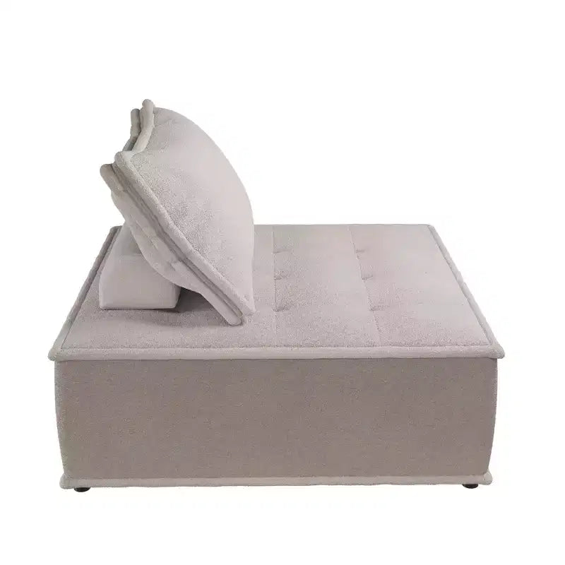 DHP Paloma Chaise Modulaire sans Accoudoirs Rembourrée avec Coussin de Dossier