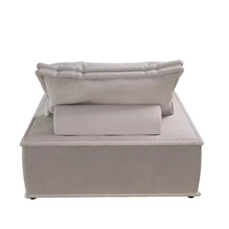 DHP Paloma Chaise Modulaire sans Accoudoirs Rembourrée avec Coussin de Dossier